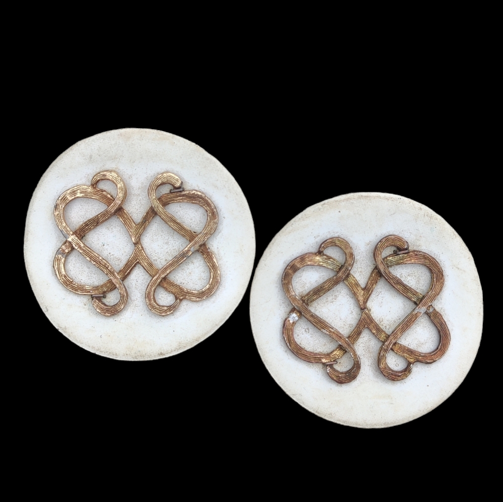 Antique serpent design shoe clips